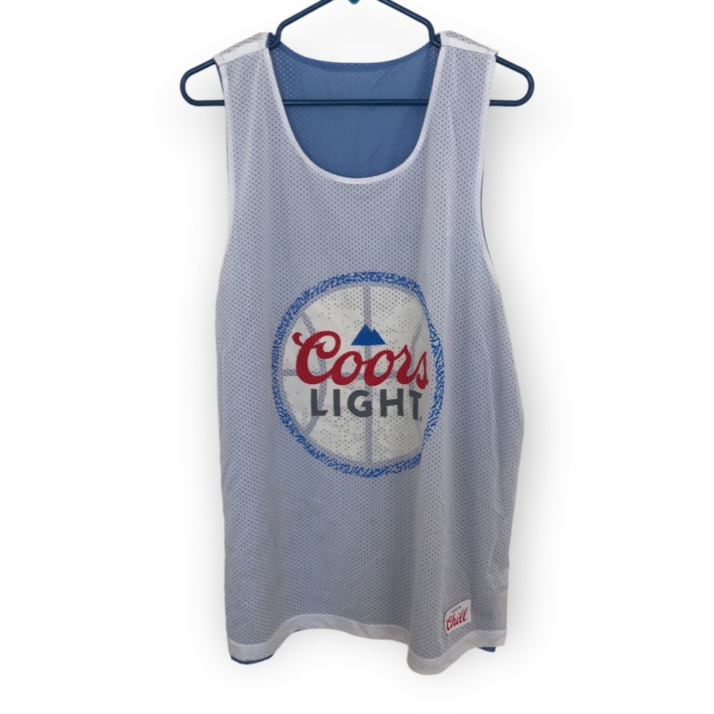 Coors light mens mesh jersey tank top